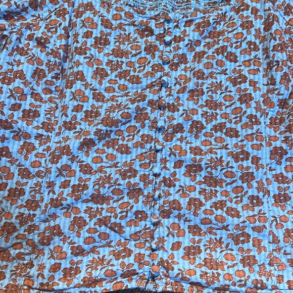 Madewell women's size 8 floral crop top - Picture 2 of 5